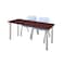 Kee Rectangle Tables > Training Tables > Kee Table & Chair Sets, 60 W, 24 L, 29 H, Mahogany MT6024MHBPCM47GY - alternate 1